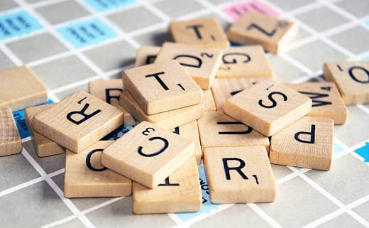 Scrabble letters